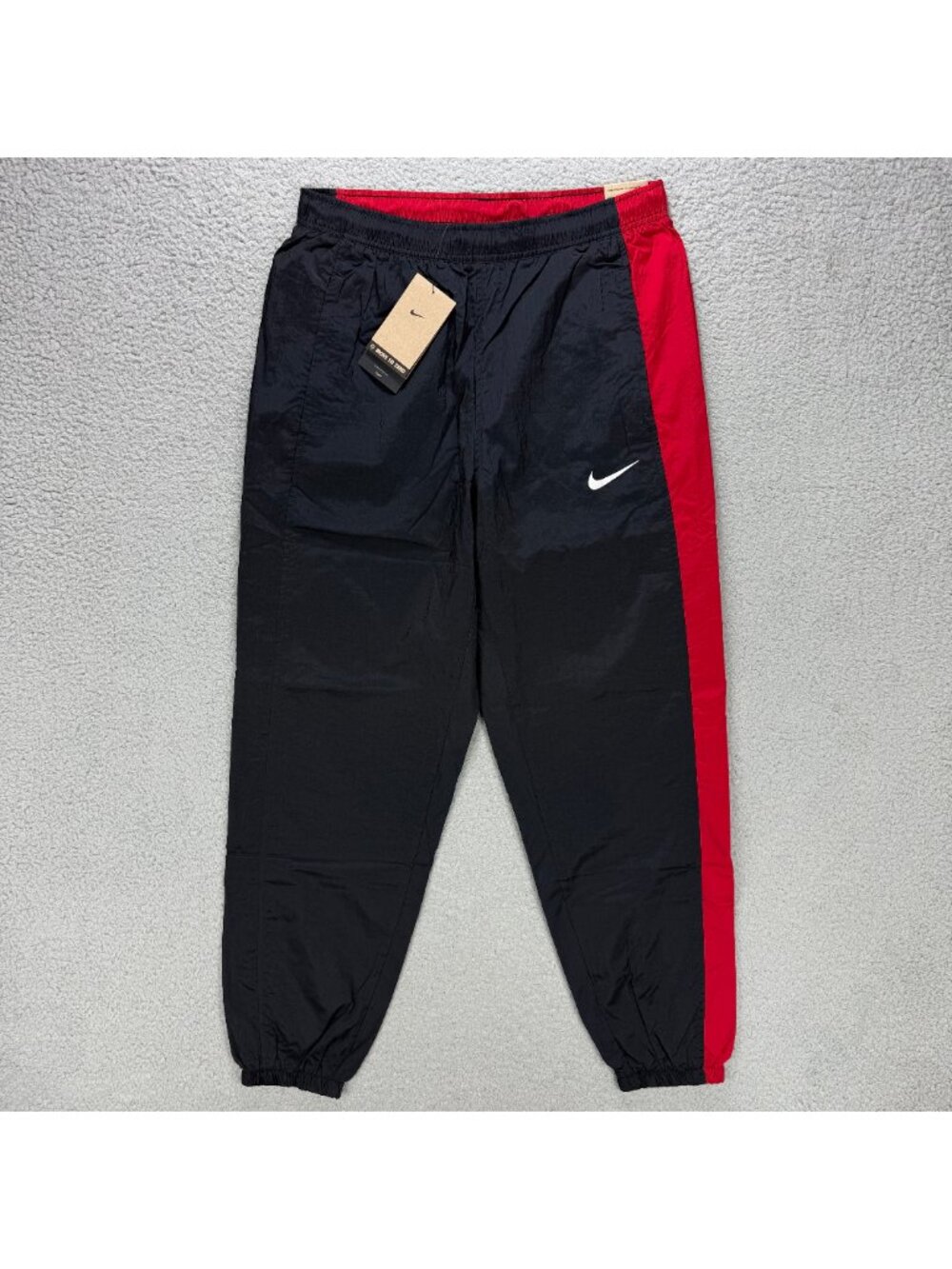 Nike Total 90 Pants Men Medium Black Red Repel Soccer Track Woven Nylon Football